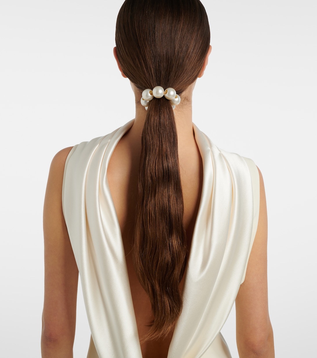 Henley faux pearl scrunchie | Jennifer Behr