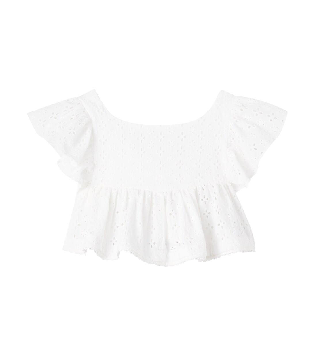 Cycas cotton lace top | Poupette St Barth Kids