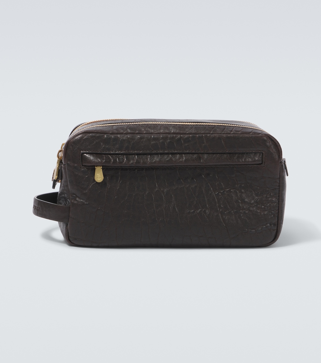 Trousse de toilette en cuir | Brunello Cucinelli