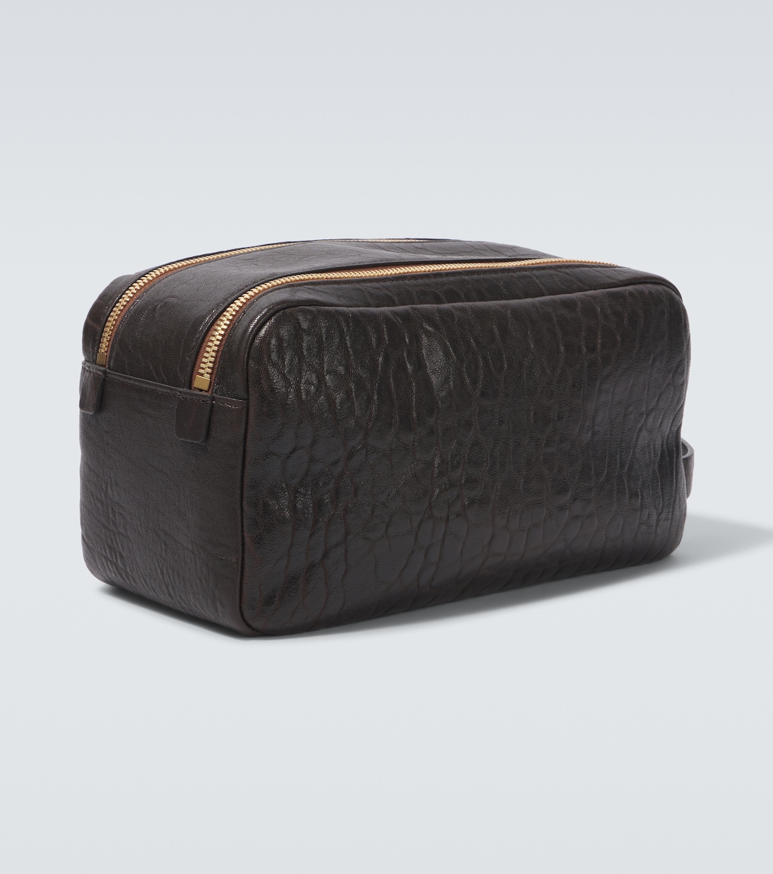 Trousse de toilette en cuir | Brunello Cucinelli