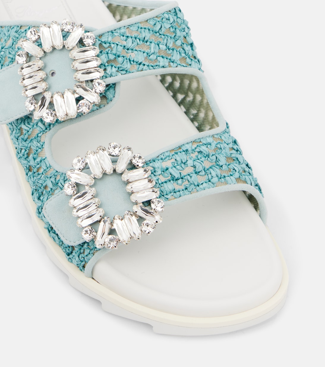 Sandalen Slidy Viv' mit Kristallen | Roger Vivier