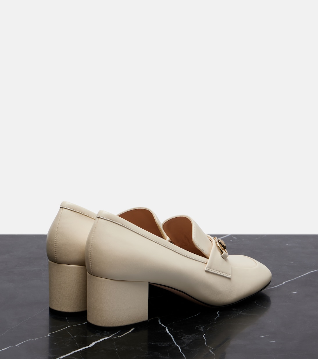 Loafer-Pumps Lady Horsebit aus Leder | Gucci