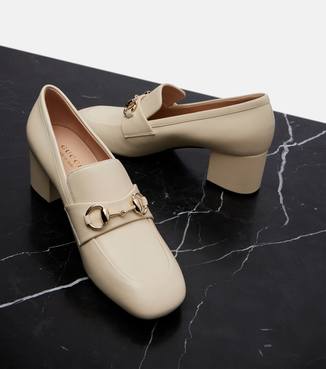 Loafer-Pumps Lady Horsebit aus Leder | Gucci