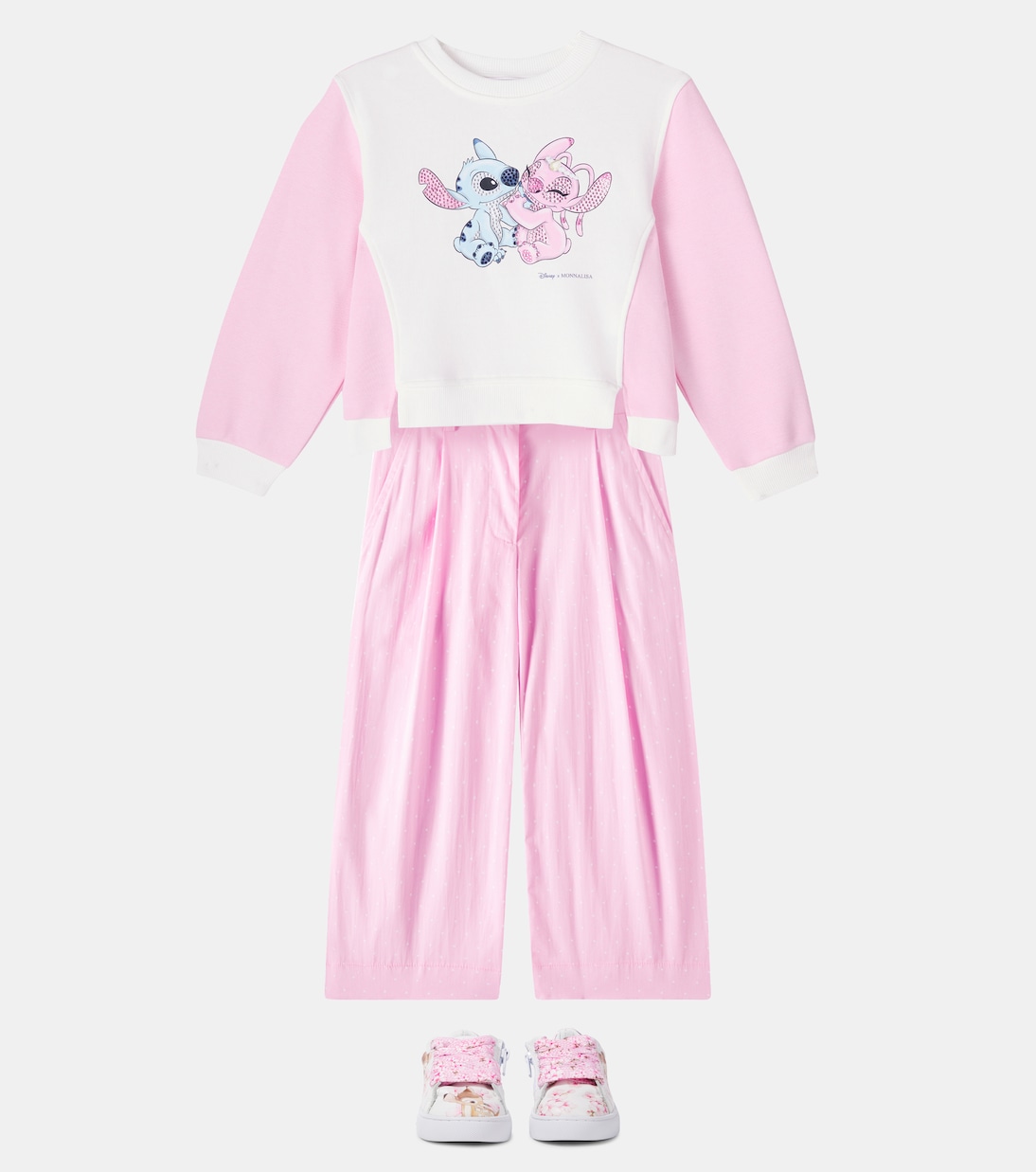 X Disney® sudadera Stitch en mezcla de algodón | Monnalisa