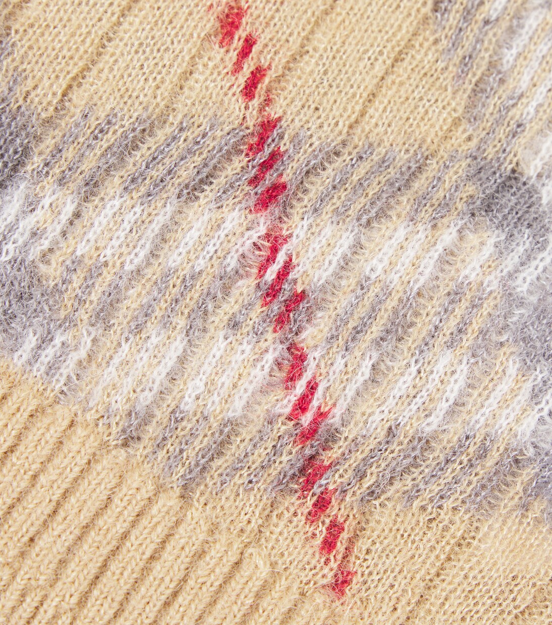 Baby Burberry Check alpaca-blend beanie | Burberry Kids