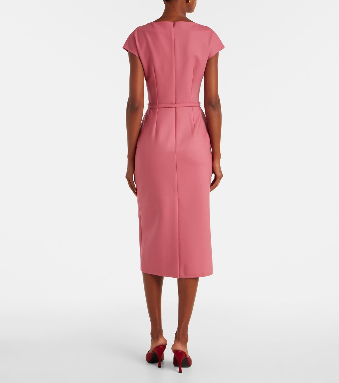 Robe midi à fleurs | Oscar de la Renta