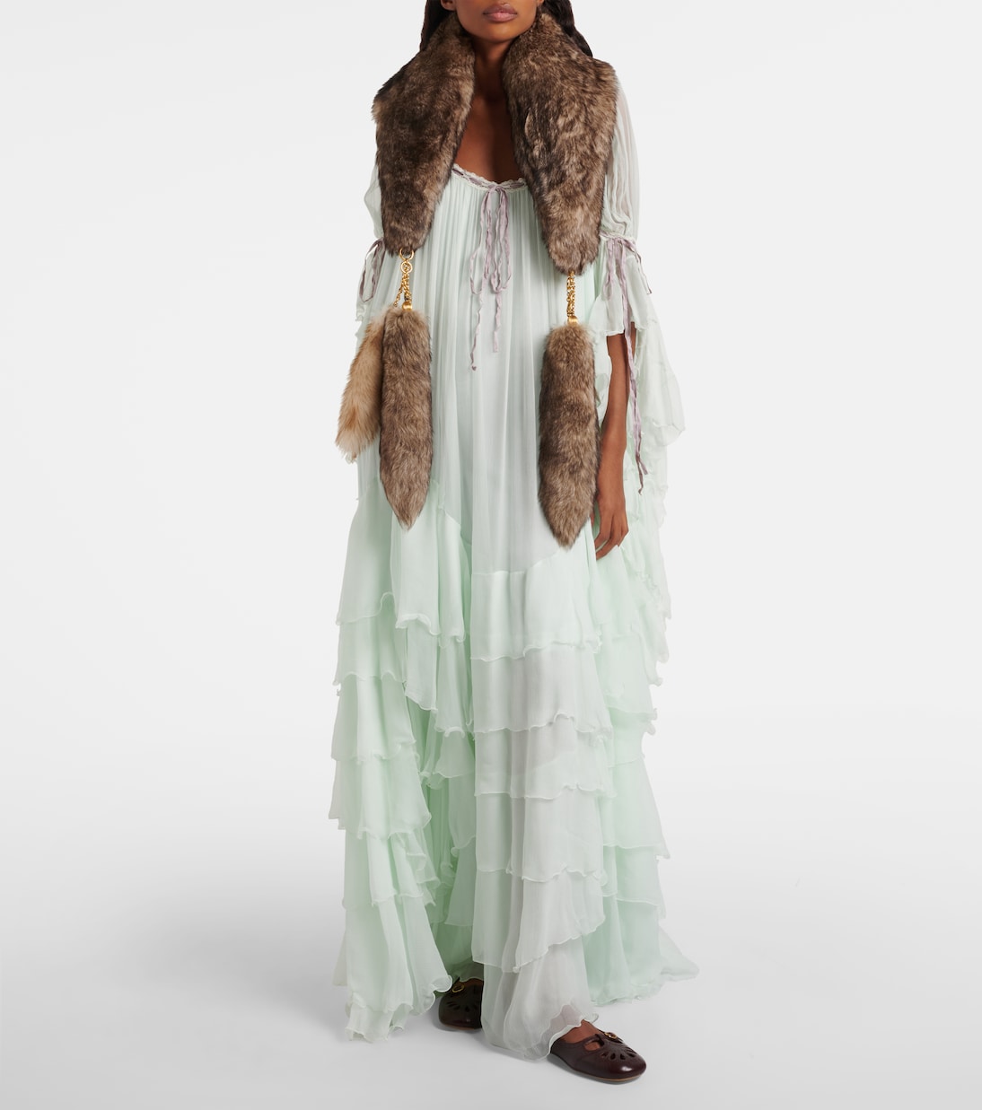 Robe aus Seidenmusselin | Chloé