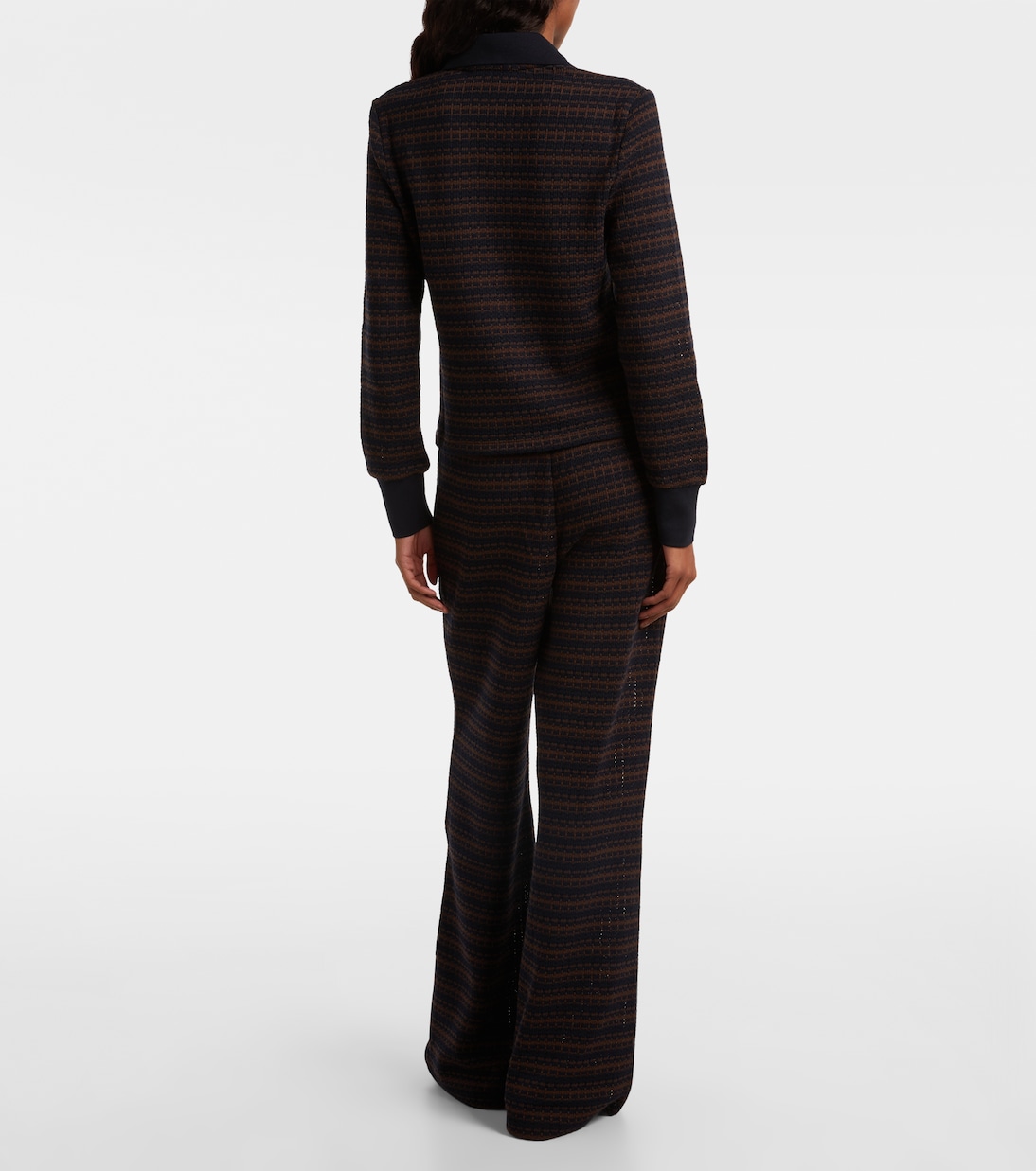 Pantaloni flared Yadira Kick in maglia | Veronica Beard