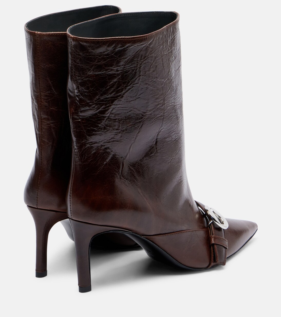 Belt leather ankle boots | Coperni