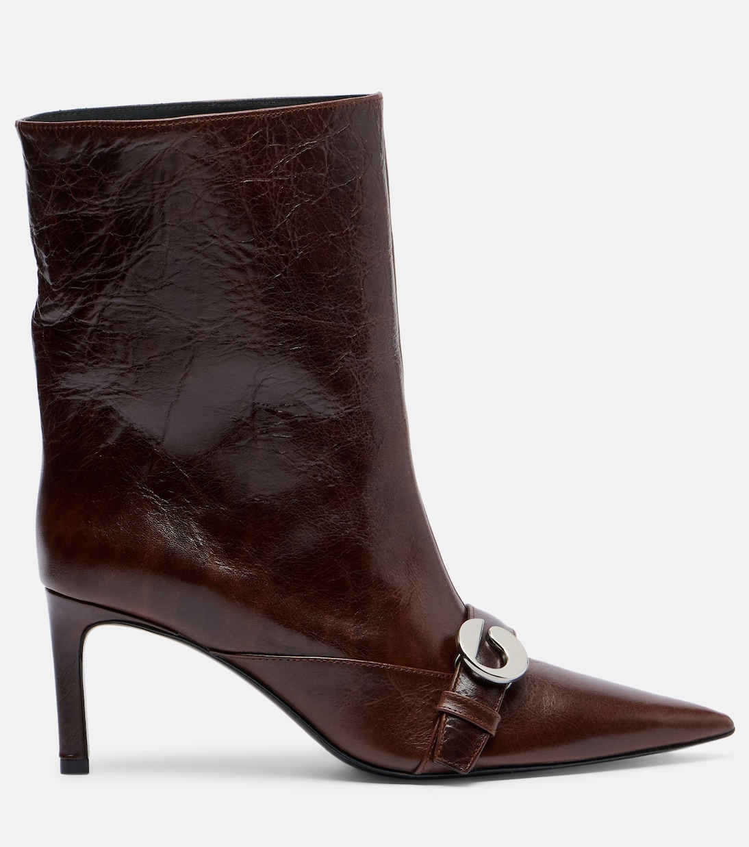 Belt leather ankle boots | Coperni