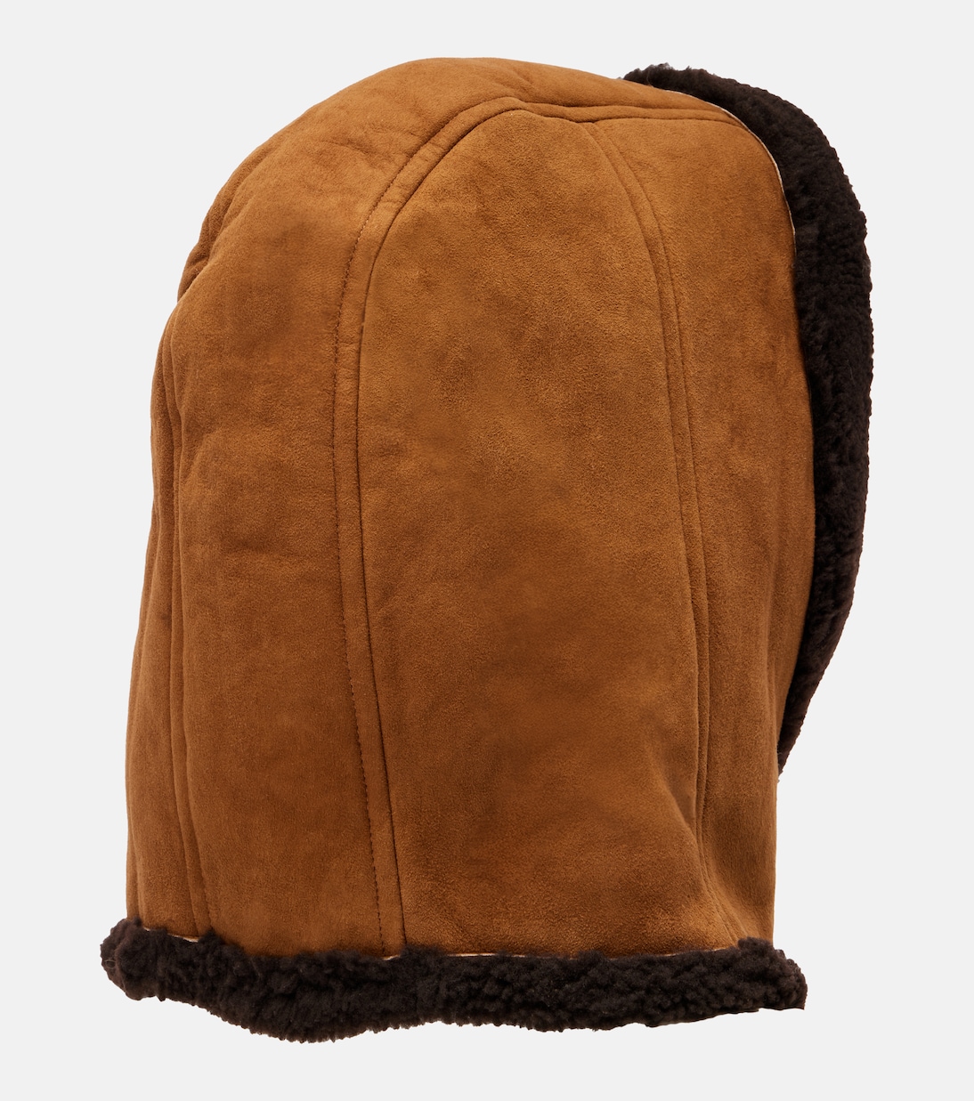 Shearling-trimmed suede hood | Yves Salomon