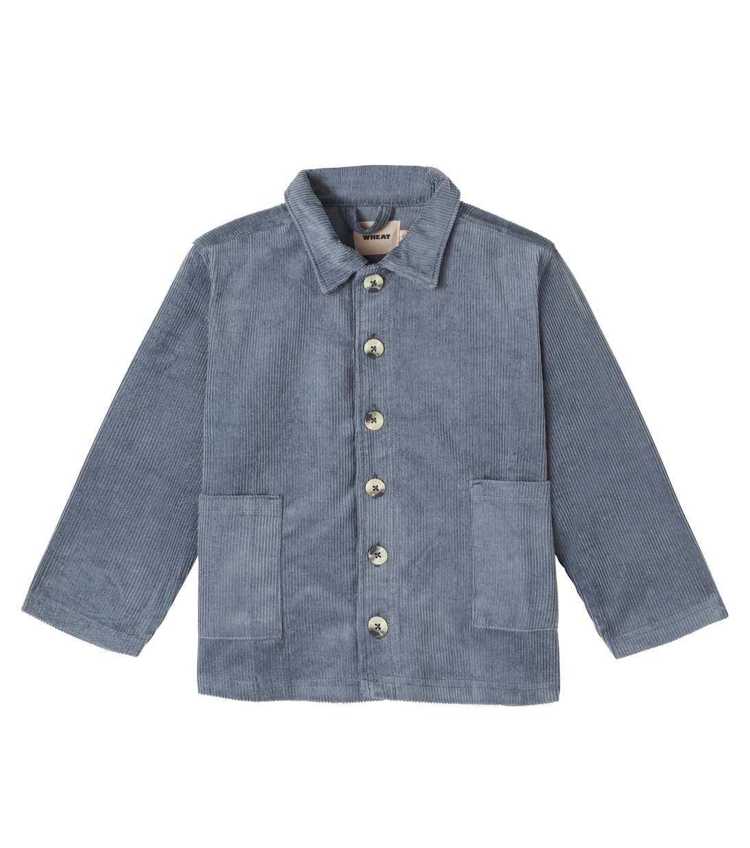 Sage cotton courduroy overshirt | Wheat
