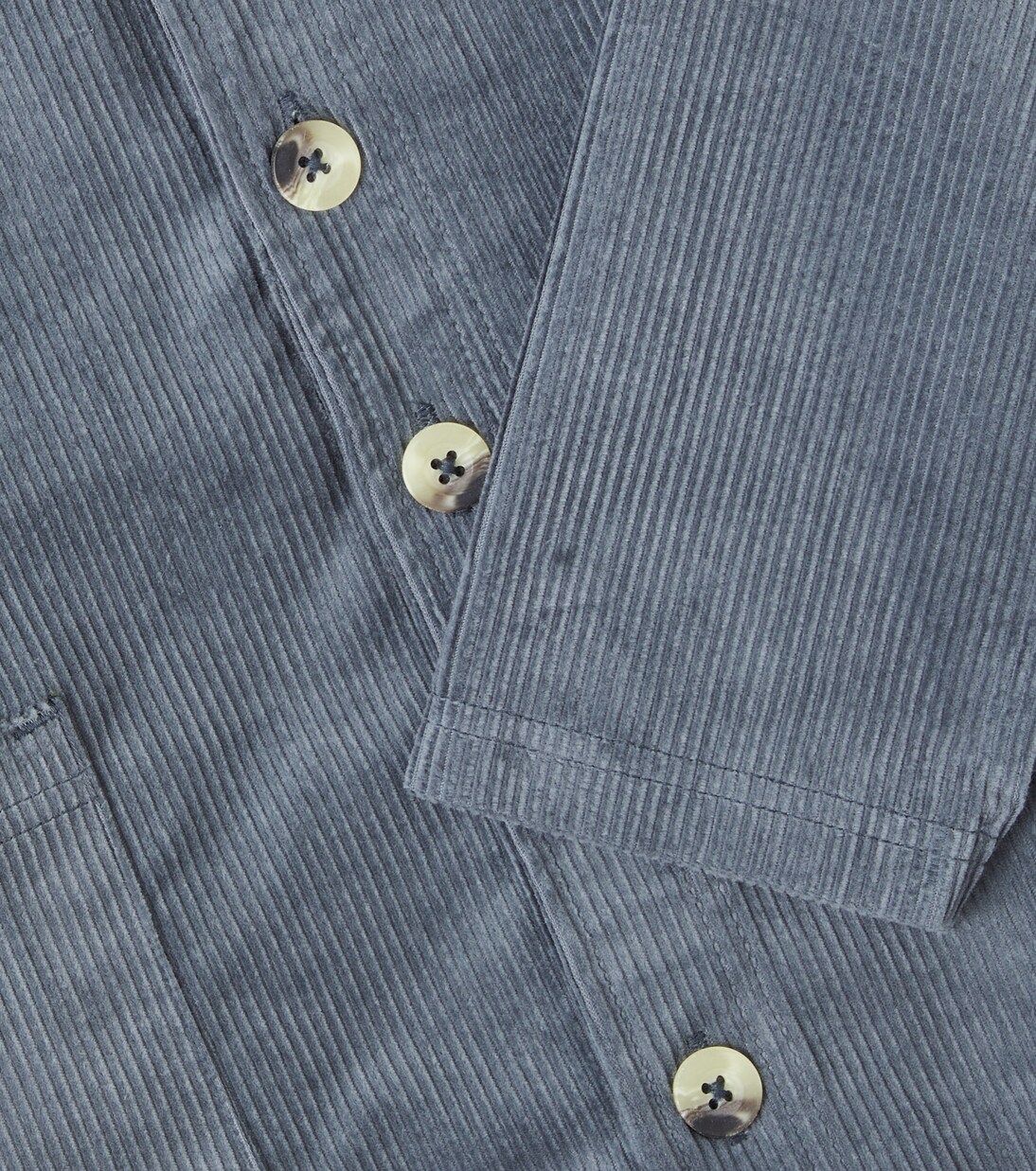 Sage cotton courduroy overshirt | Wheat