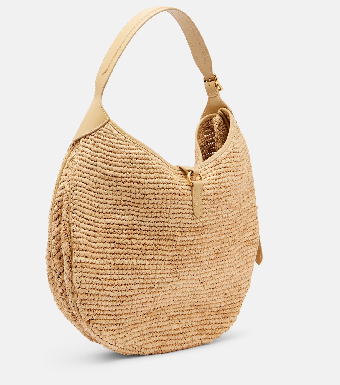 Tote Bag Polo ID Large aus Raffiabast mit Leder | Polo Ralph Lauren