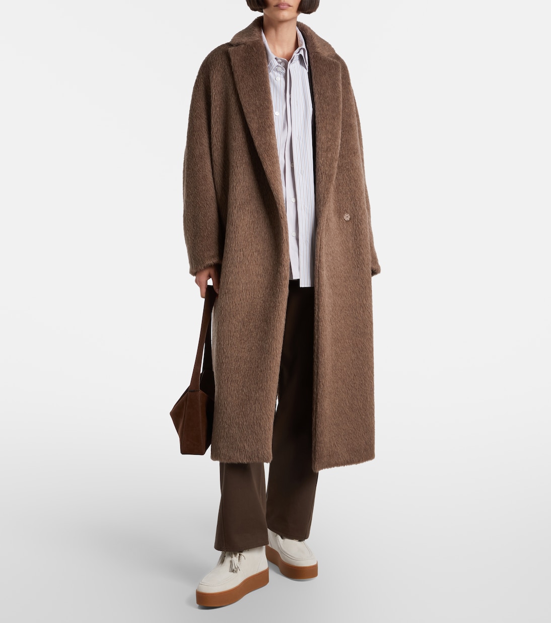 Ankle Boots aus Veloursleder mit Shearling | Hogan