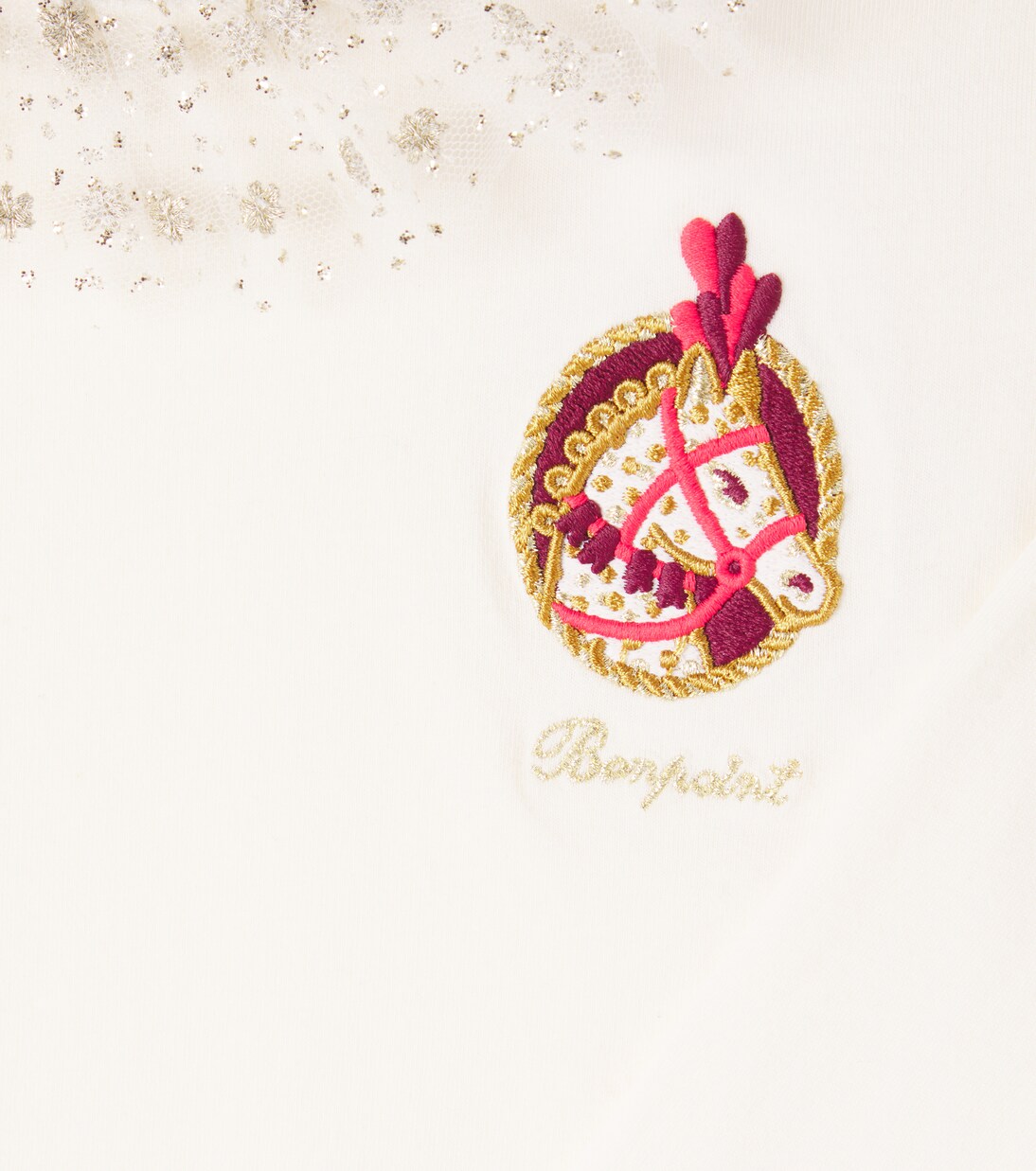 Tidjany embellished patch-appliqué cotton T-shirt | Bonpoint