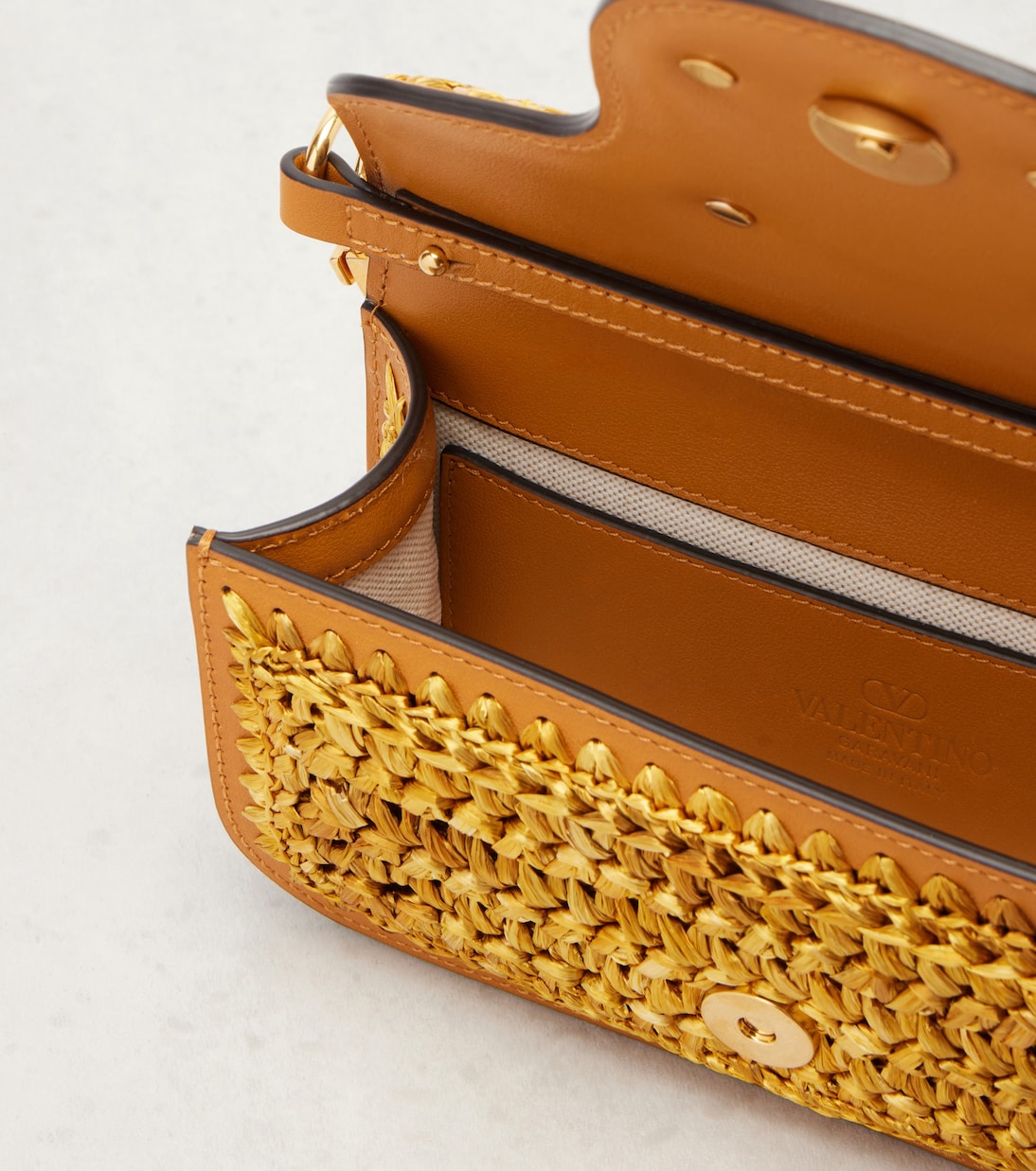 Locò Small crochet shoulder bag | Valentino Garavani