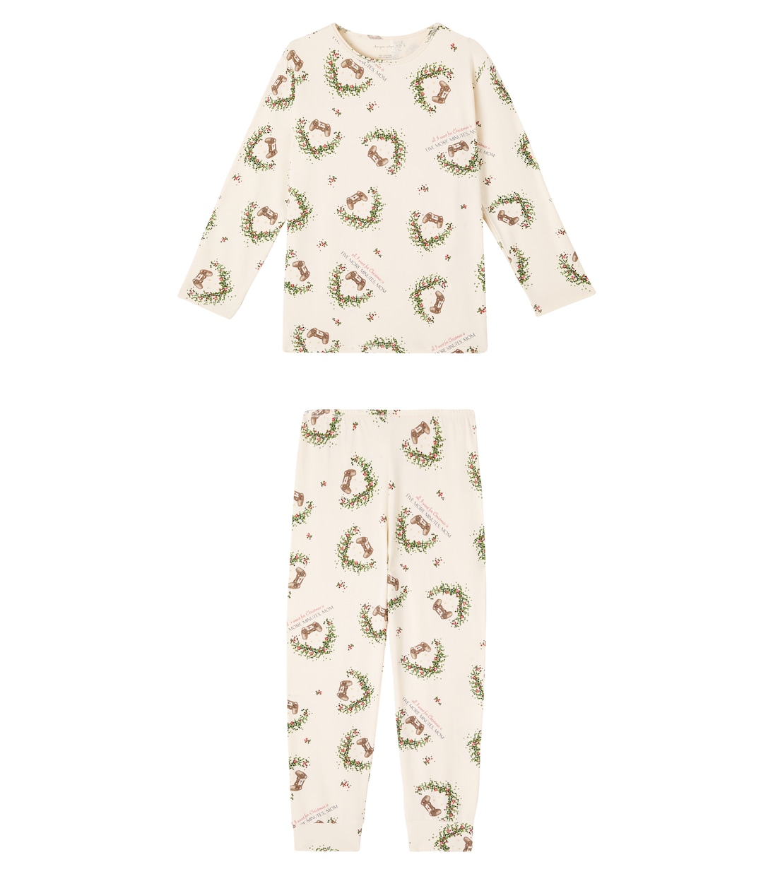 Printed cotton-blend jersey pajamas | Konges Sløjd