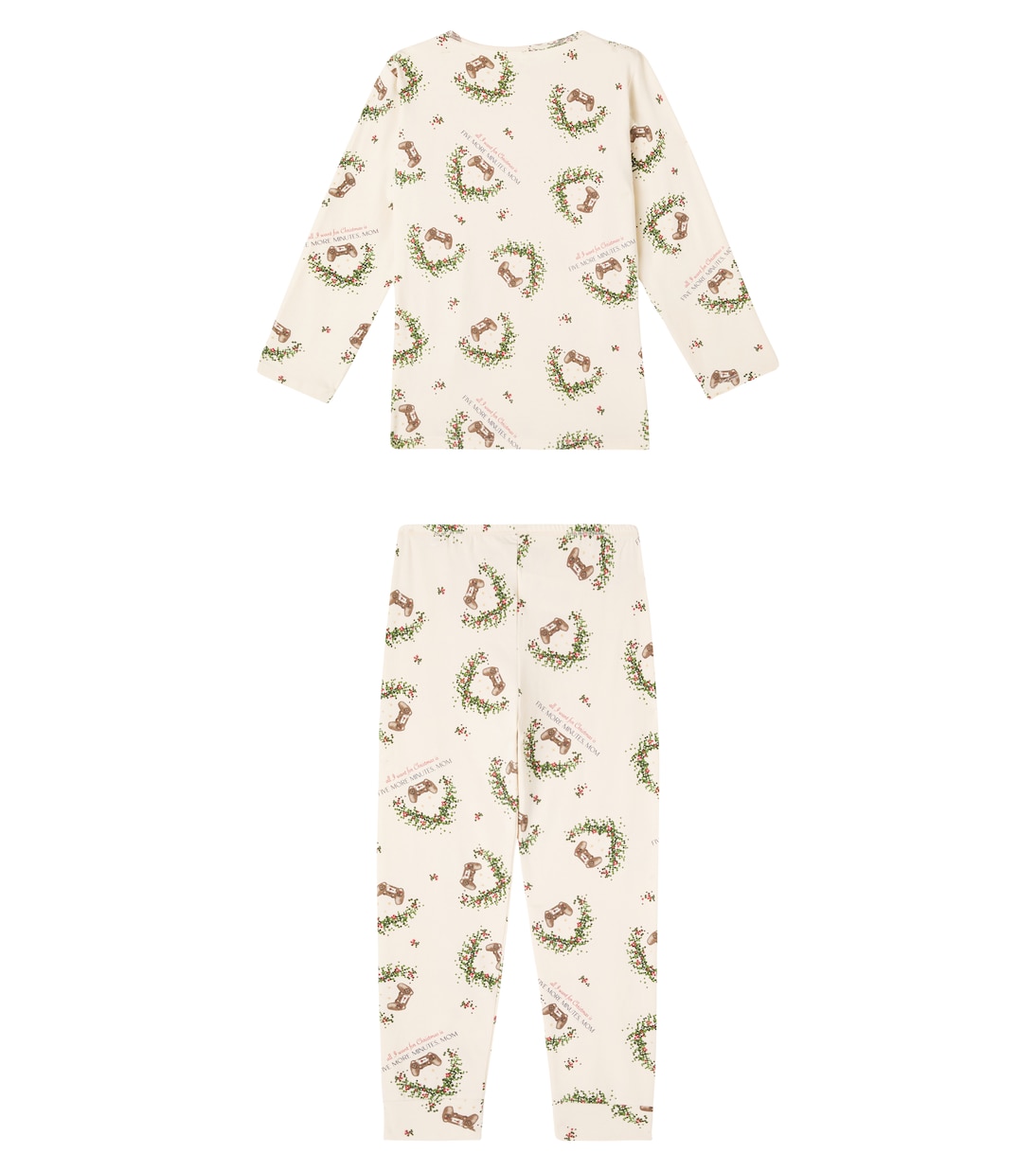 Printed cotton-blend jersey pajamas | Konges Sløjd