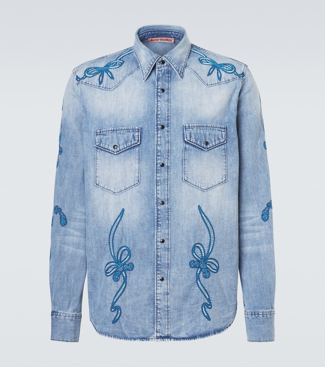 Camisa de denim bordada | Acne Studios