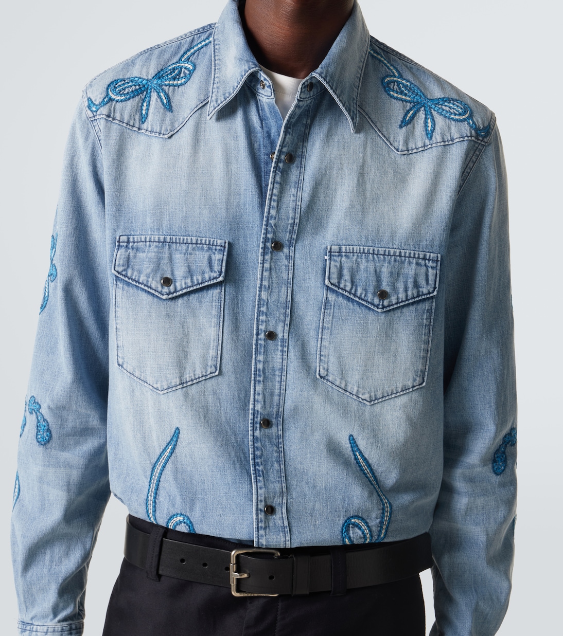 Camisa de denim bordada | Acne Studios