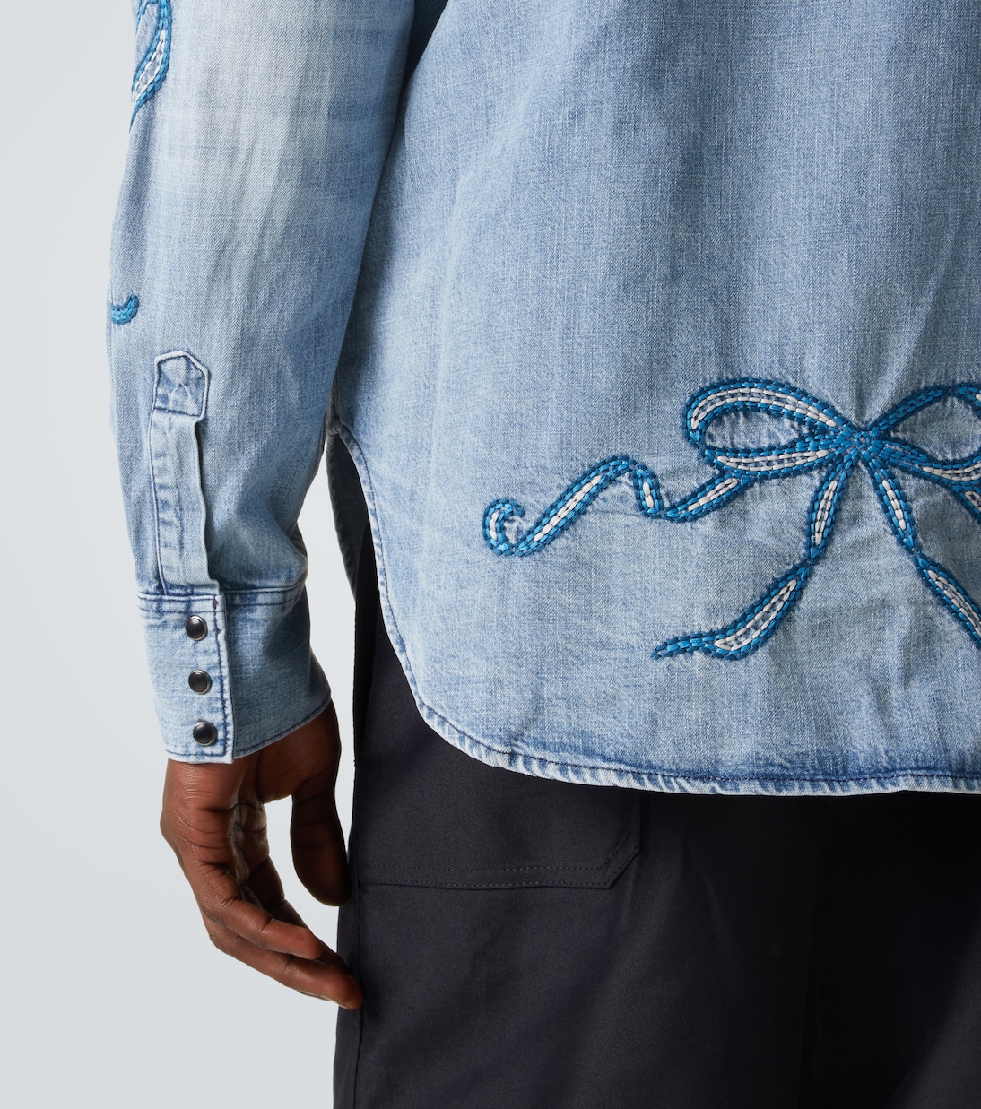 Camisa de denim bordada | Acne Studios