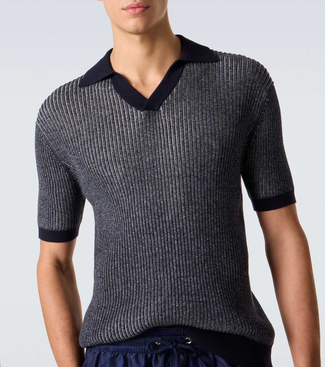 Rino cotton and cashmere polo shirt | Frescobol Carioca