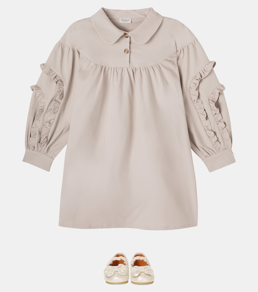 Everoux ruffled cotton-blend dress | Donsje