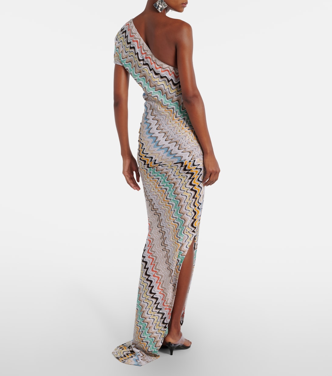 Wave one-shoulder maxi dress | Missoni