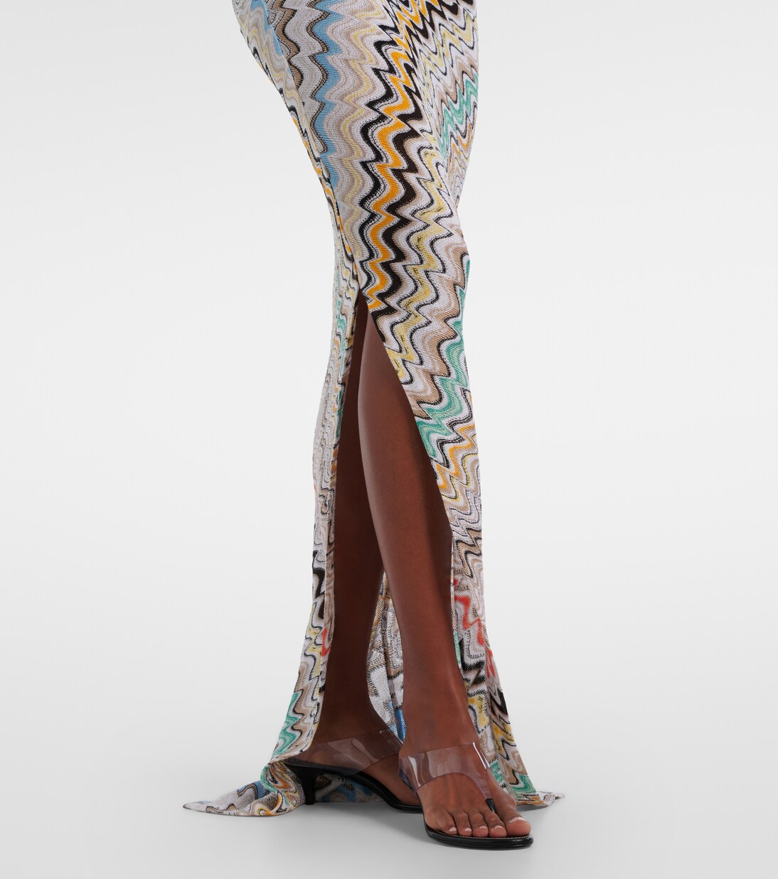 Wave one-shoulder maxi dress | Missoni
