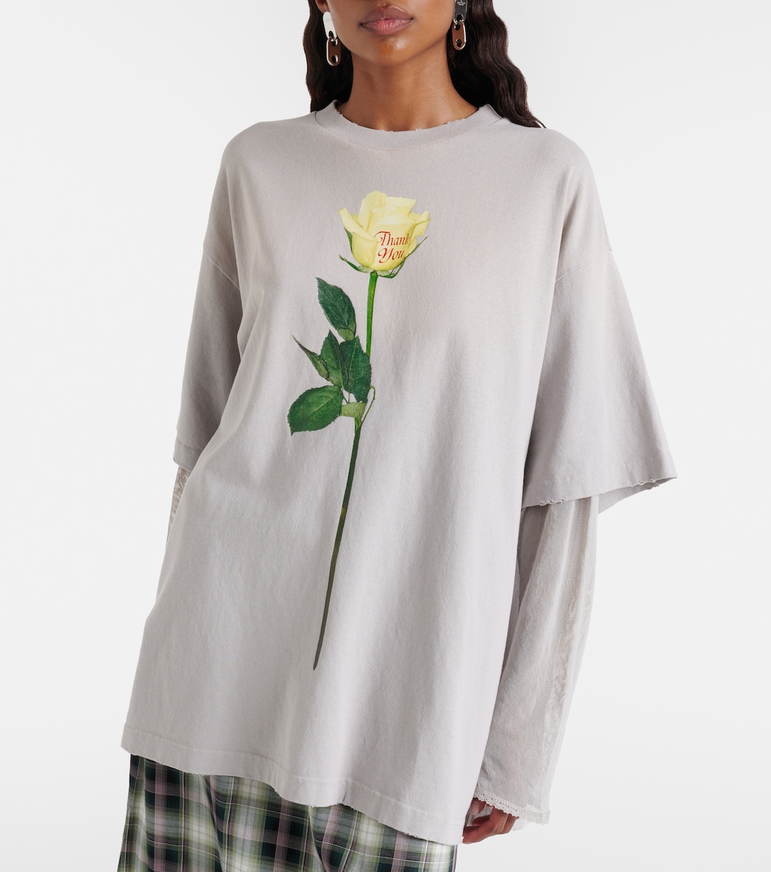 Bedrucktes T-Shirt Edra aus Baumwoll-Jersey | Acne Studios