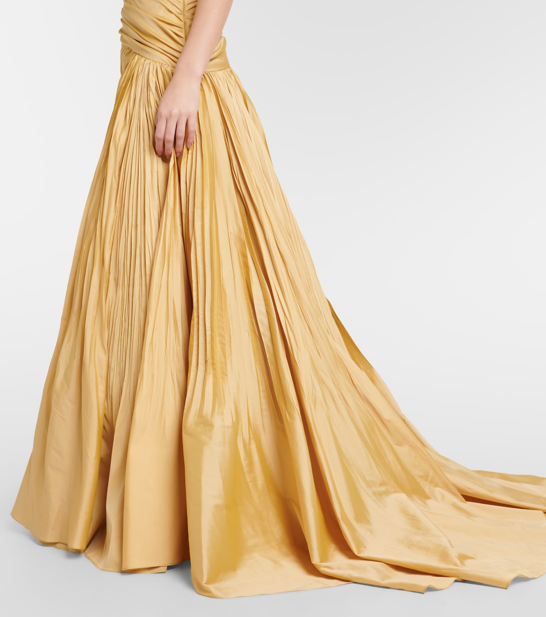 One-Shoulder-Robe aus Taft | Marmar Halim