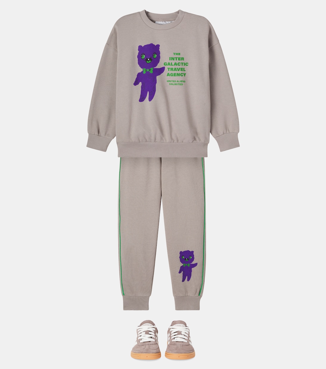 Alien cotton jersey sweatshirt | Mini Rodini