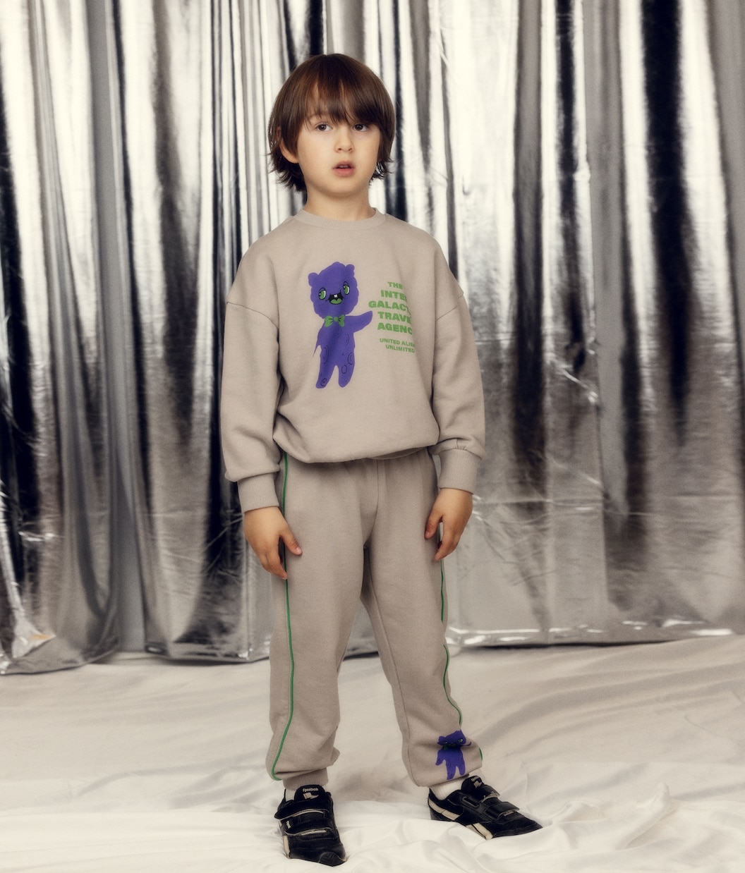 Alien cotton jersey sweatshirt | Mini Rodini