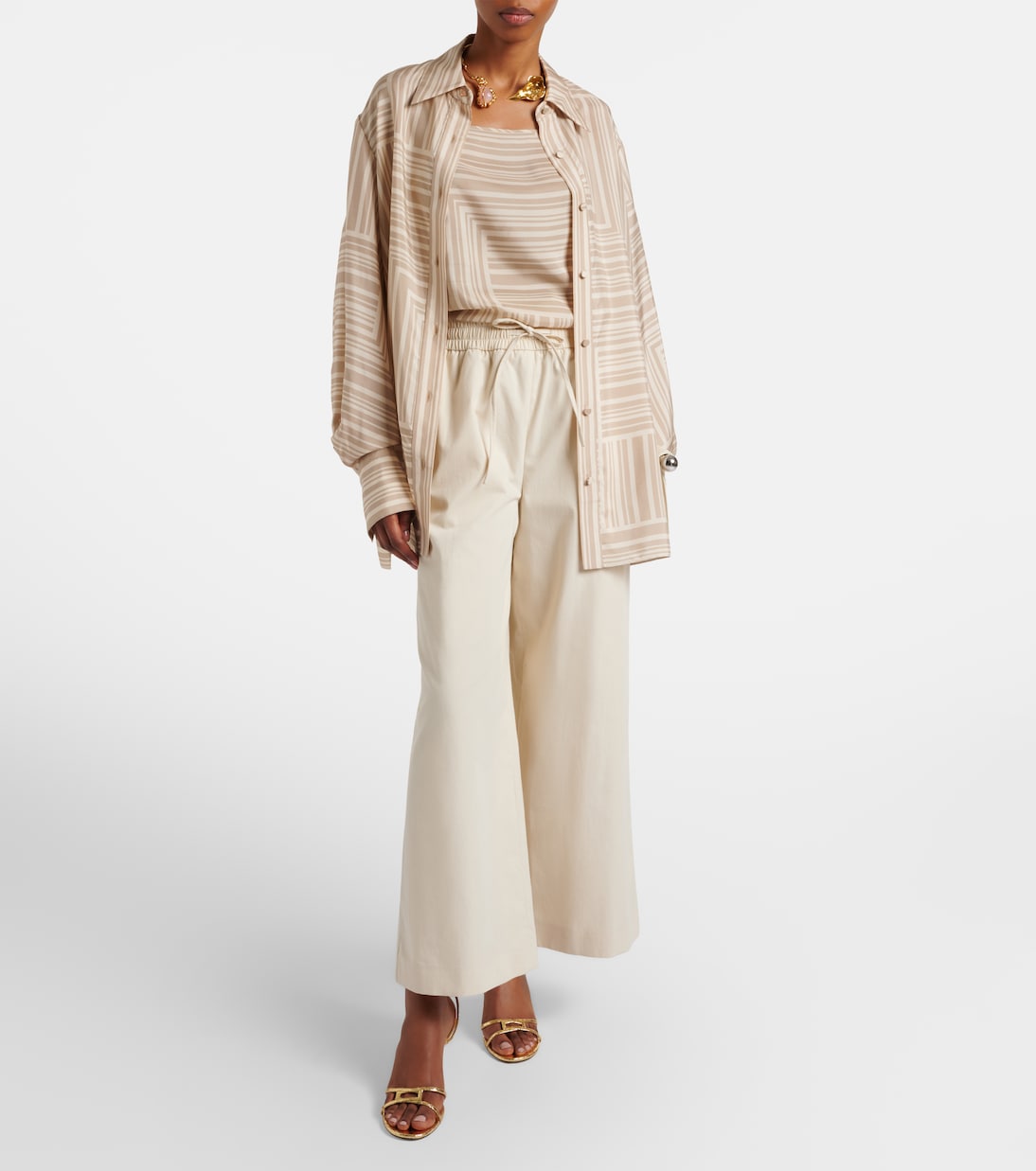 Thurla cotton wide-leg pants | Joseph