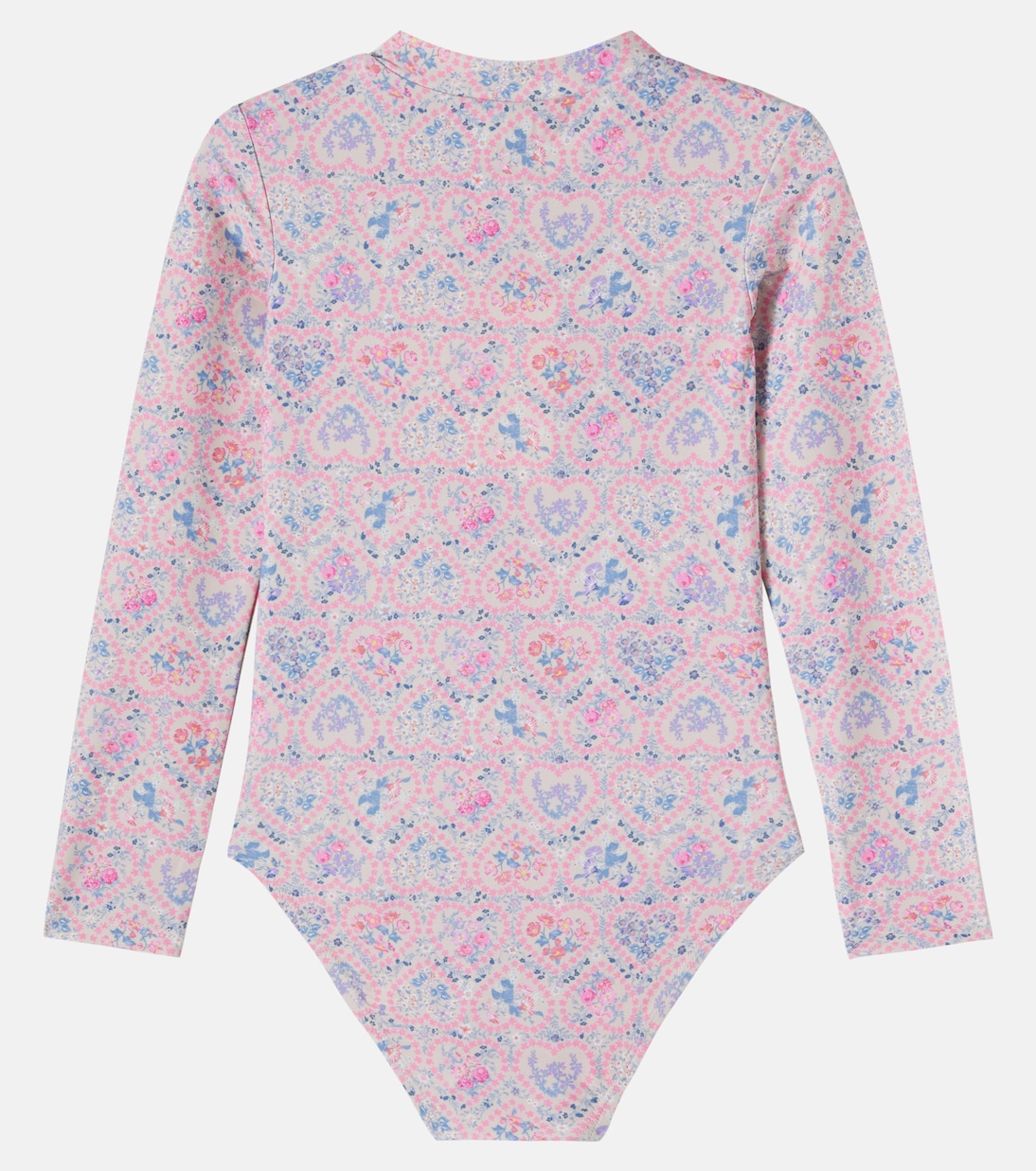 Printed rashguard swimsuit | Wheat