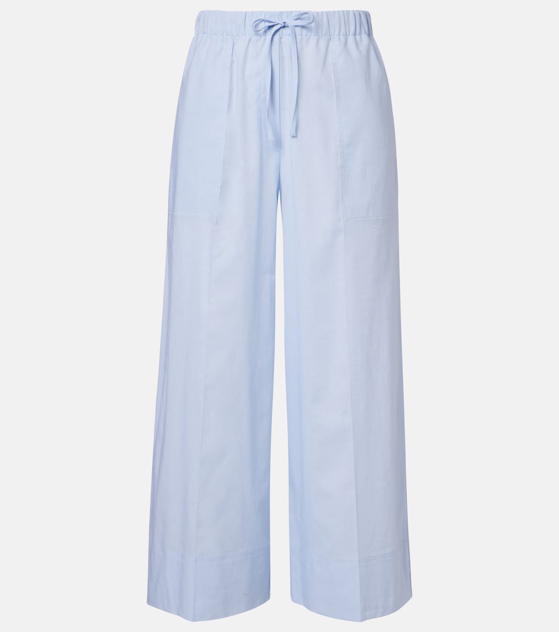 Cotton and linen wide-leg pants | Toteme
