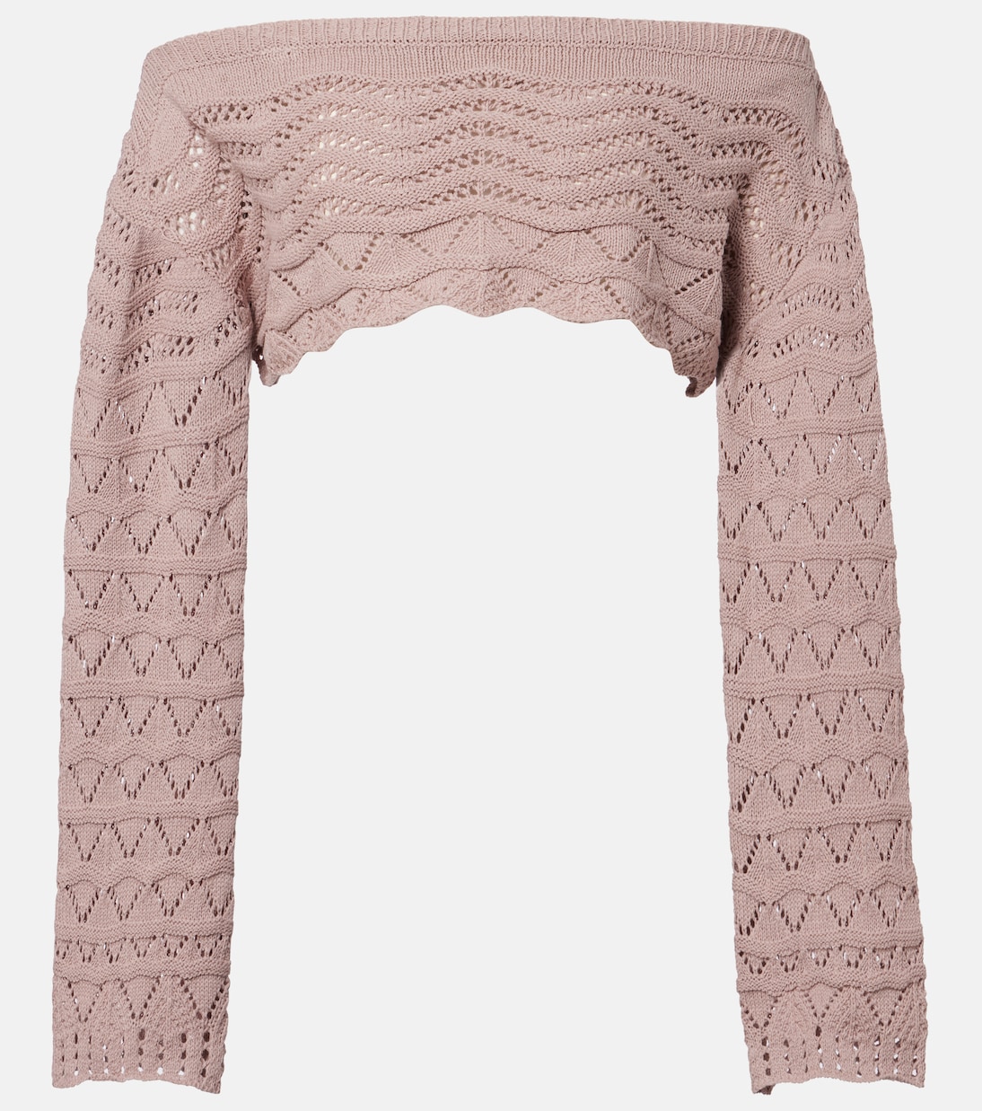 Cropped-Top Helena aus einem Baumwollgemisch | Bananhot