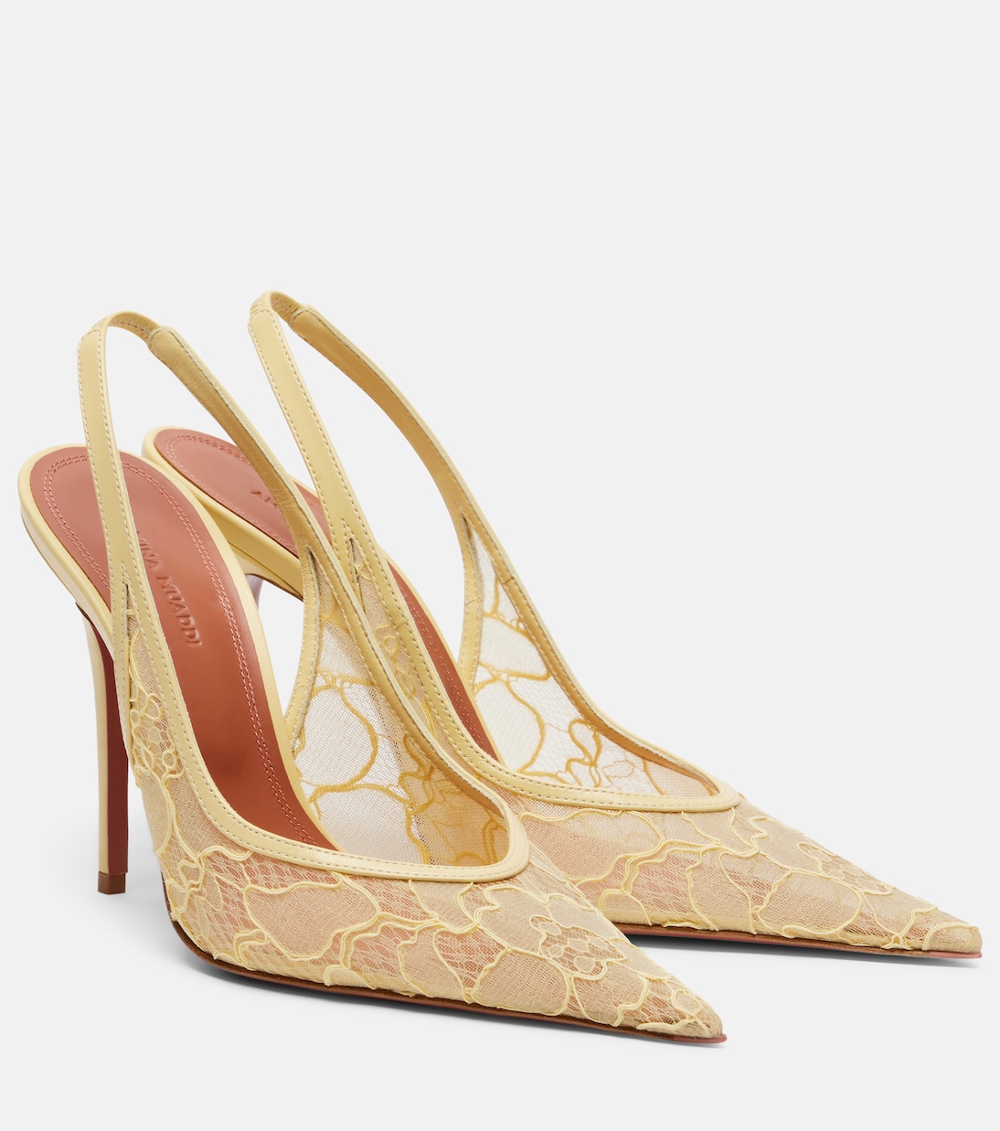 Anok lace slingback pumps | Amina Muaddi