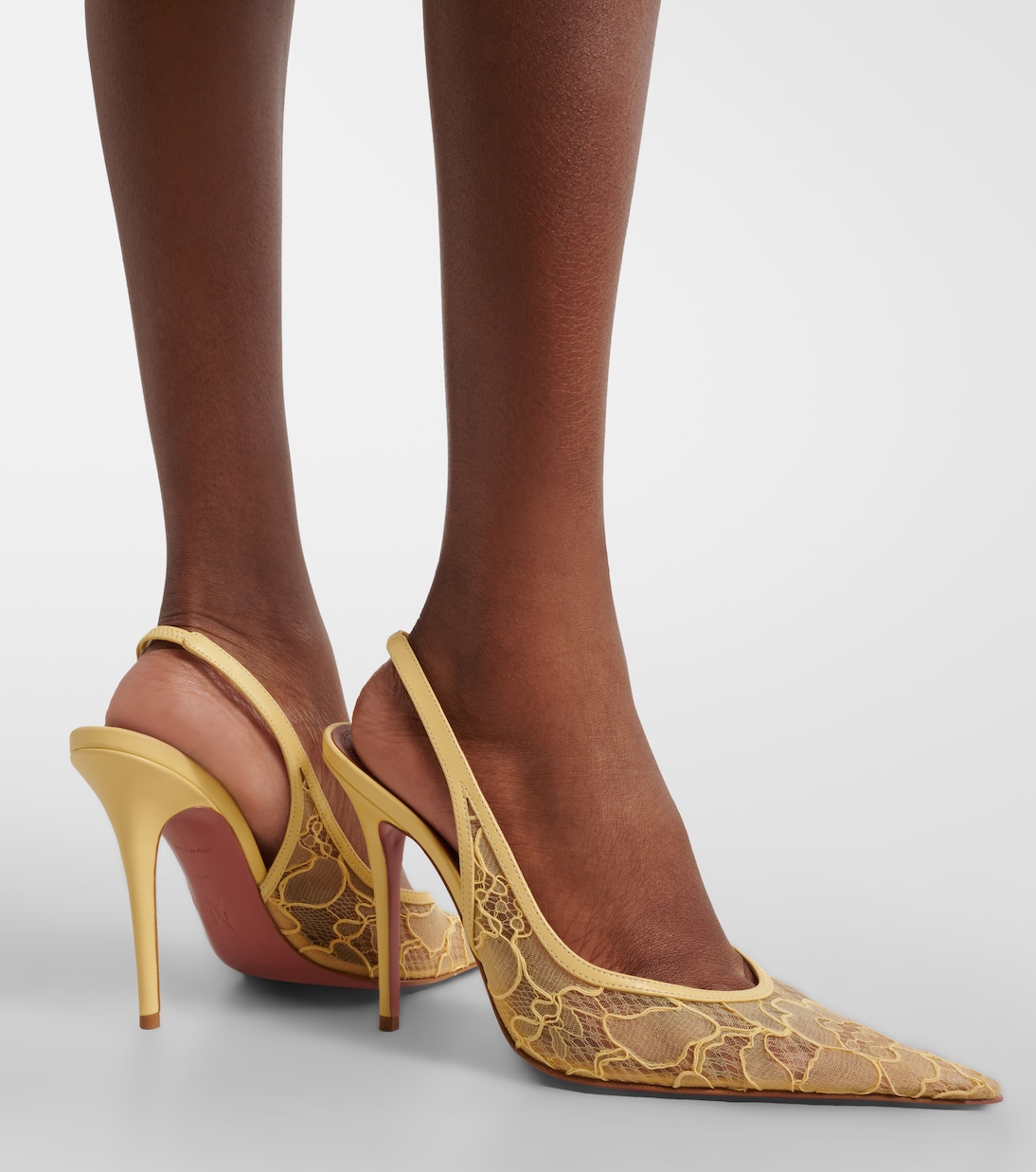 Anok lace slingback pumps | Amina Muaddi