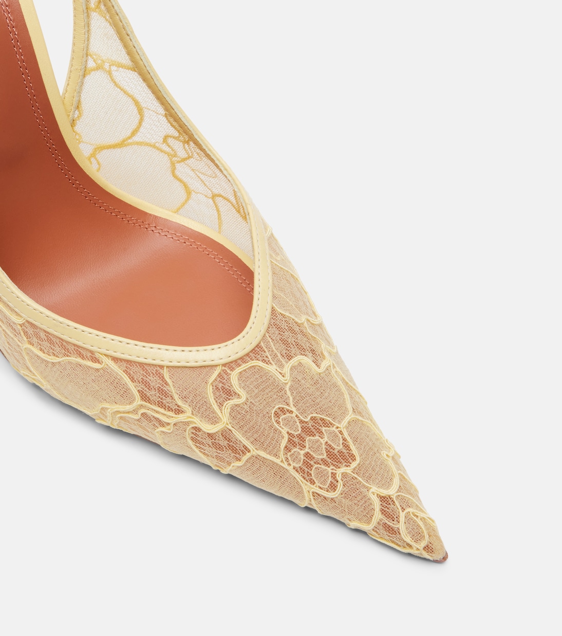 Anok lace slingback pumps | Amina Muaddi