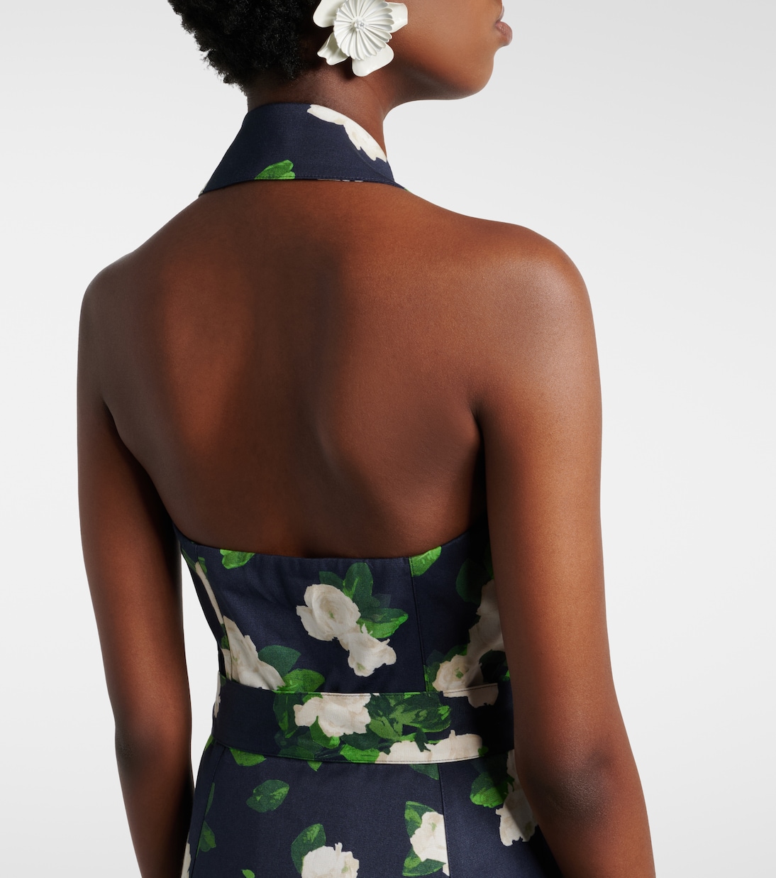 Floral faille midi dress | Carolina Herrera