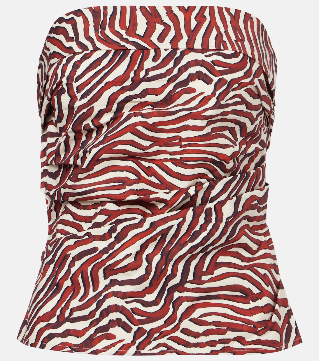 White Label Maisy printed cotton-blend tube top | Proenza Schouler