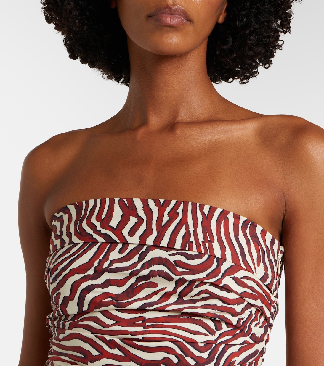 White Label Maisy printed cotton-blend tube top | Proenza Schouler