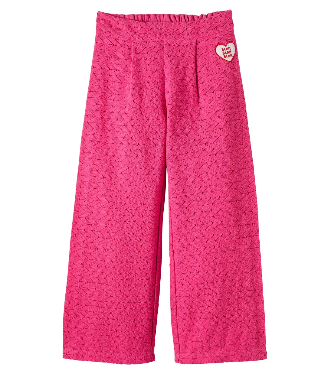 Crochet cotton wide-leg pants | Mini Rodini