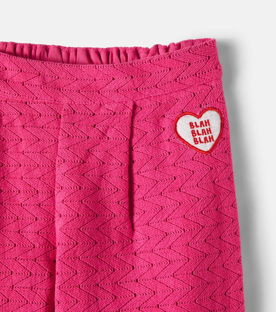 Crochet cotton wide-leg pants | Mini Rodini