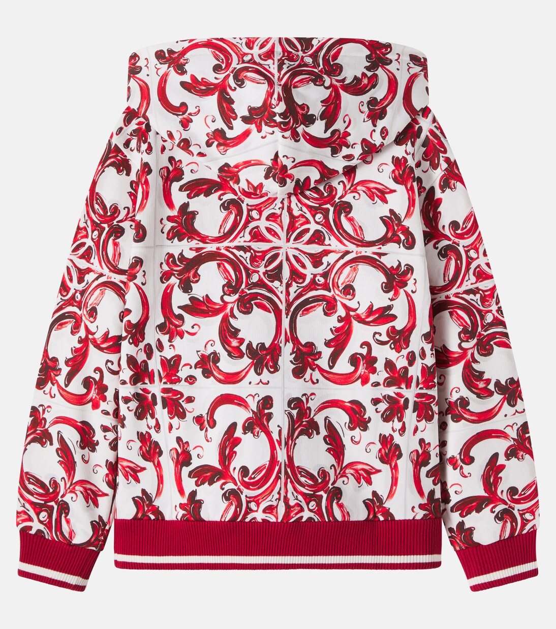 Bedruckte Kapuzenjacke aus Baumwolle | Dolce&Gabbana Kids
