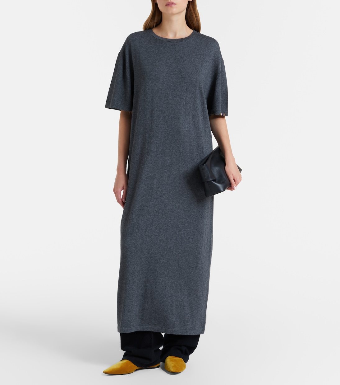 N°321 Kris cotton and cashmere maxi dress | Extreme Cashmere