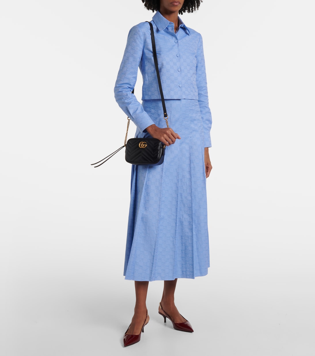 Schultertasche GG Marmont Mini aus Leder | Gucci