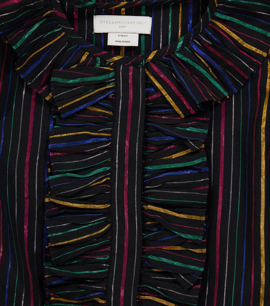 Robe rayée en coton mélangé | Stella McCartney Kids